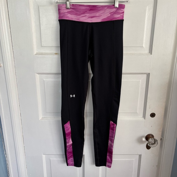 Under Armour Black and Pink Leggings - Picture 1 of 5
